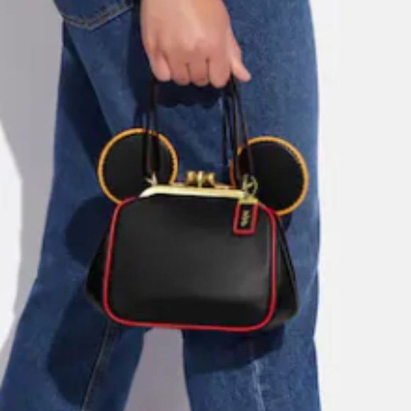 NWT COACH DISNEY MICKEY MOUSE X KEITH HARING CROSSBODY HANDBAG DESIGNER - Picture 2 of 6